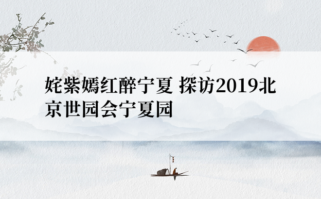 姹紫嫣红醉宁夏 探访2019北京世园会宁夏园